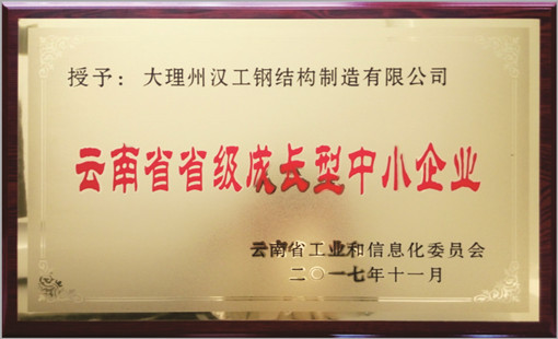 云南省升級成長型中小企業（大理漢工）